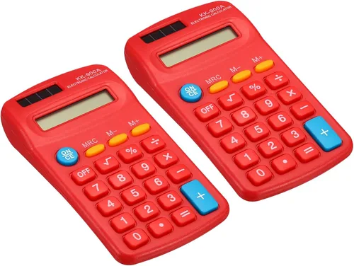 Vista 9 de PATIKIL Calculadora básica, paquete de 2 calculadoras de pantalla LCD de 8 dígitos, 4 funciones, calculadora de escritorio pequeña, calculadora