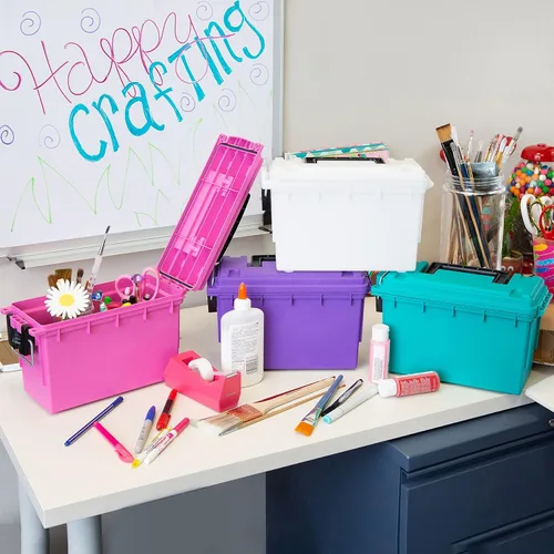 Vista 9 de Sheffield 12631 Caja de almacenamiento de munición, apilable, cajas de campo de .30, resistente al agua y al polvo, caja de almacenamiento