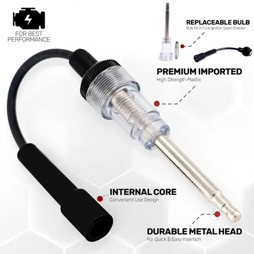 Vista 2 de Ram-Pro - Probador de chispas en línea, Motor de Enchufe de Encendido de 6 a 12 voltios, a prueba de tontos, herramienta de detección de diagnóstico