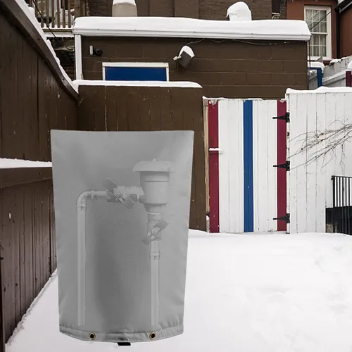 Vista 7 de Cubierta de bomba de cabeza de pozo y prevención de reflujo gris de 16 x 20 pulgadas, protege de la nieve severa y el sol intenso