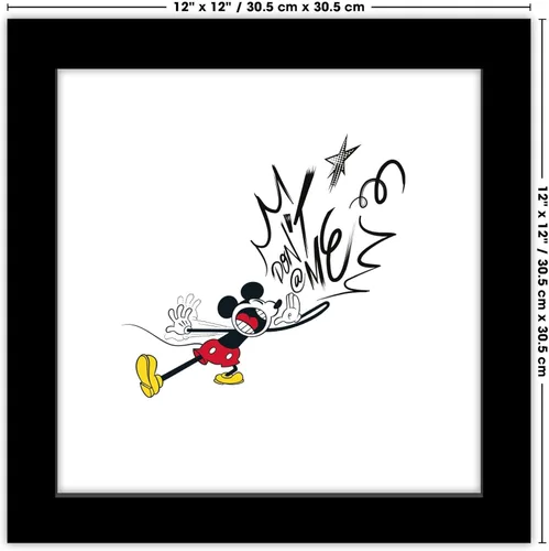 Vista 6 de Trends International Gallery Pops Disney Mickey and Friends - Póster de pared de Mickey Mouse Don't Wall, 12.00 x 12.00 pulgadas, versión de marco