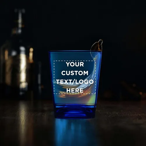 Vista 8 de Vasos de chupito de plástico translúcidos personalizados de 1.5 onzas, juego de 10/50/100 unidades, acrílico, ideal para regalos de cumpleaños