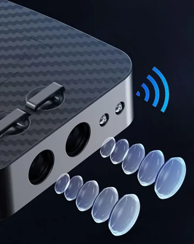 Vista 2 de 2 luces de caballo azules dinámicas inalámbricas con sensor de puerta de automóvil, LED, HD, bienvenida, cortesía, sombra fantasma, lámpara