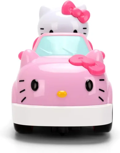 Vista 7 de Jada Hello Kitty - Vehículo a control remoto a escala 1:32 - Función simple con control remoto rosa convertible con juguetes de figuras no extraíbles