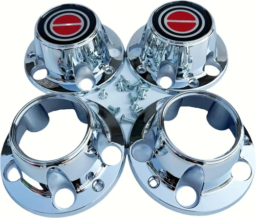 Tapas centrales de rueda cromadas F150 1980-1996 Truck Bronco Van 4x4 Delantero 4WD