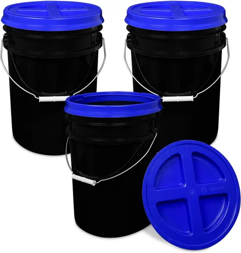 Vista 12 de ePackageSupply Cubo de plástico de grado alimenticio de 5 galones con tapa de sello gamma Fabricado en Estados Unidos Sin BPA Resistente 90