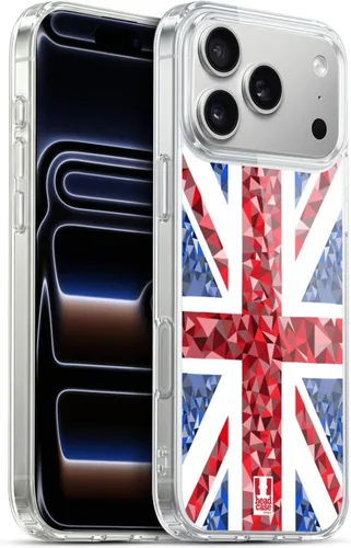 Vista 95 de Head Case Designs Blue Gingham Union Jack Collection - Funda de gel suave compatible con Apple iPhone 7 Plus/iPhone 8 Plus
