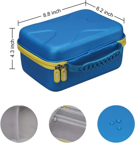 Vista 6 de Aproca Funda compatible con el juego de letras magnéticas Leapfrog Fridge Phonics, bolsa de almacenamiento portátil para accesorios, cremallera