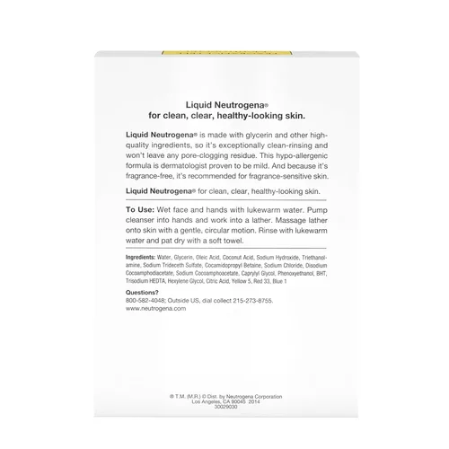 Vista 8 de Neutrogena fórmula líquida de limpieza facial de 8 oz, paquete de de 1