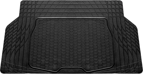 TLH Alfombra de carga negra de vinilo recortable semi personalizada, alfombra de carga de goma grande de alta resistencia para automóviles, juego