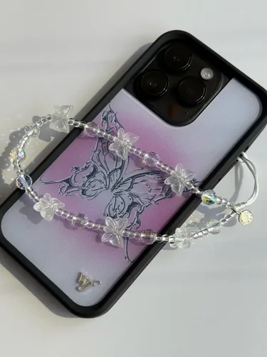 Vista 89 de Drawwind Correa con cuentas para teléfono con pulsera universal, cordón para teléfono celular lindo, pulsera de muñeca con cuentas, cadena de hilo