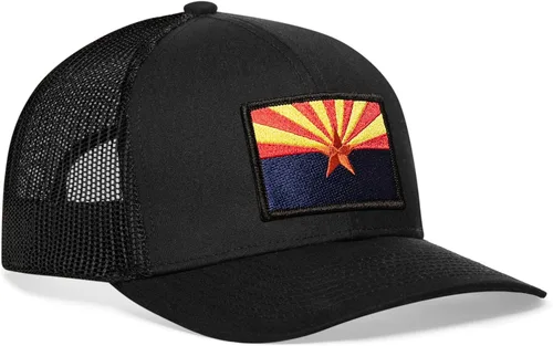 Vista 7 de HAKA Gorra de béisbol unisex con diseño de bandera del estado Gorra de béisbol de malla de camionero