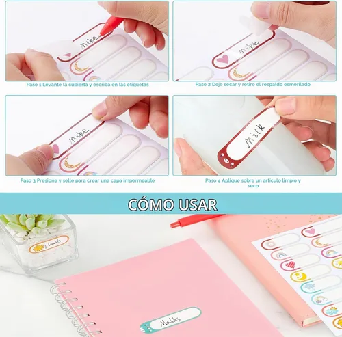 480 Baby Bottle Labels, Waterproof Self-Laminating Name Labels
