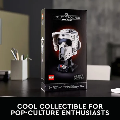 Vista 5 de Lego Star Wars Scout Trooper Casco 75305 Juguete de construcción coleccionable, nuevo 2021 (471 piezas)