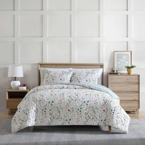 Vista 21 de Eddie Bauer - Juego de edredón Queen, ropa de cama reversible de algodón con fundas a juego, decoración del hogar a cuadros para todas las Coal