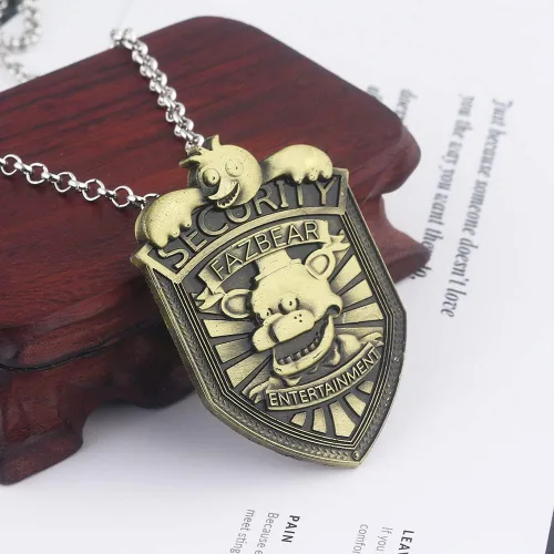 Vista 4 de FNAF Fazbear - Broche de seguridad para disfraz de Freddy, regalo para hombres y mujeres