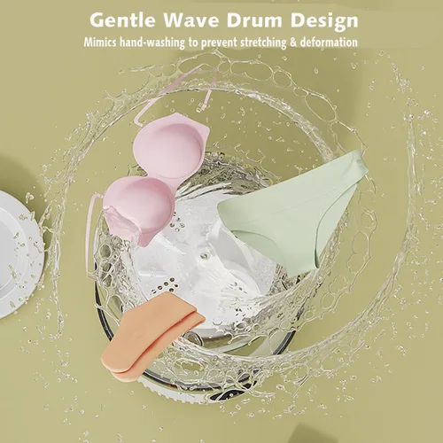 Vista 3 de Mini lavadora portátil, lavadora de ropa interior inalámbrica recargable, lavadora automática portátil para apartamentos, dormitorios, casas