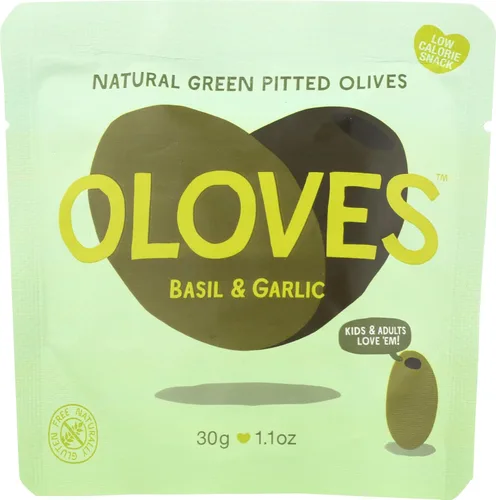OLOVES Albahaca verde aceituna y ajo de una sola porción, 1.1 oz (paquete de 10)