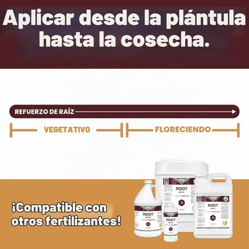 Vista 5 de Root Boost Fórmula avanzada de enraizamiento para suelos vivos y raíces blancas, además de microbios por TPS Nutrients, 1 galón (128 oz)