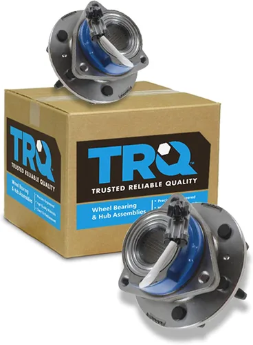 Vista 77 de TRQ Juego de 2 rodamientos de rueda delantera y conjunto de cubo compatible con Tesla 3 2020 Y 2018-2019