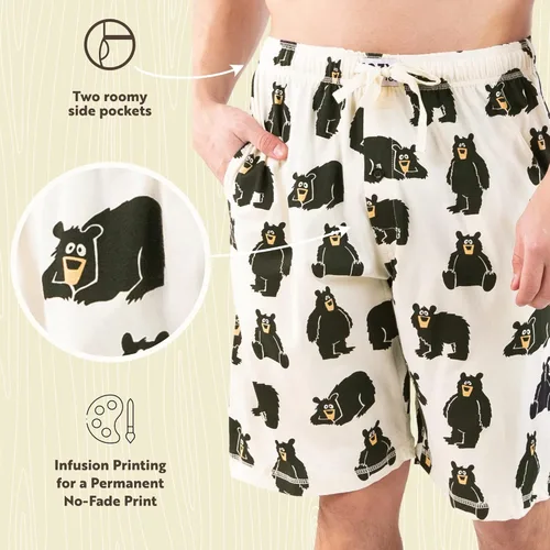 Vista 6 de Lazy One - Shorts de pijama para hombre, pantalones de pijama para hombre, ropa para dormir