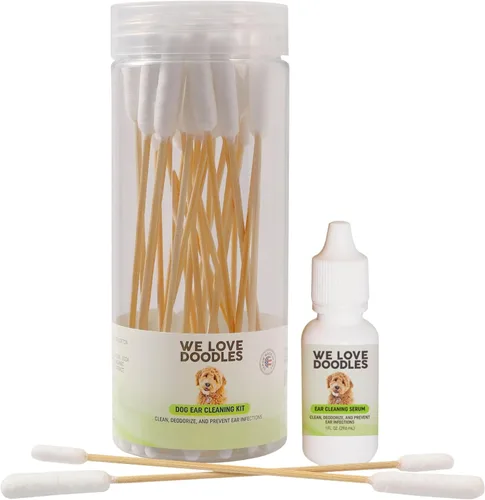 Vista 7 de We Love Doodles Suero para oídos para perros Ingredientes ecológicos Fabricado en los Estados Unidos Gotas para los oídos para perros