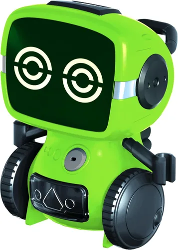 Vista 4 de JabberBot - Robot RC inteligente multifuncional para niños. Robot de control remoto que puede moverse, hacer divertidos efectos de sonido/voz