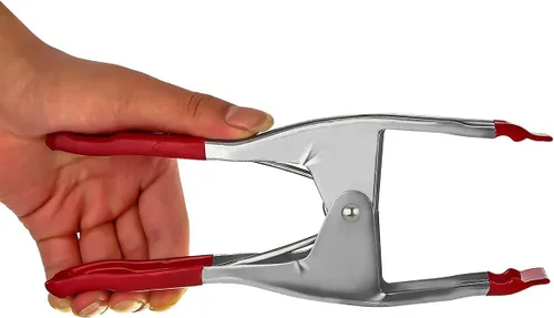 Vista 6 de FactorDuty Juego de abrazadera de resorte de metal de 4-9 pulgadas con punta roja