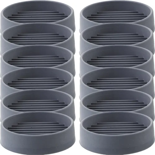 Vista 11 de 12 piezas de ruedas para muebles, tapones antideslizantes para muebles, patas de mesa, ruedas enrollables, protectores de piso para evitar arañazos