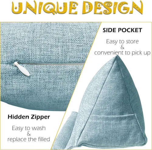 Vista 4 de Soporte para tableta para leer en la cama, soporte de almohada para lector de regazo, accesorios regalos para amantes de los libros lectores