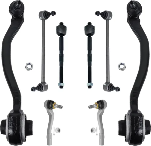 Vista 87 de Detroit Axle - Kit de brazos de control delanteros 2WD de 8 piezas para Ford F-150 Lincoln Mark LT 05-08, 4 brazos de control superior e inferior