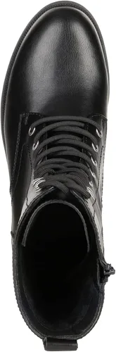 Vista 3 de DREAM PAIRS Botas de combate negras con cordones botas militares de invierno para mujer