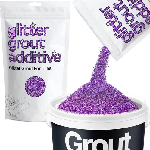 Vista 24 de Hemway Glitter Grout Tile Additive - Aditivo de lechada con purpurina para azulejos, 100 g/ 3.53 onzas, para azulejos de baño o cocina