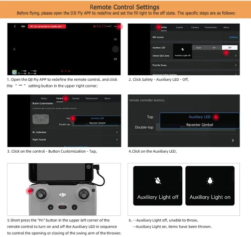 Vista 6 de Air 2S Airdrop Dispositivo de entrega de carga útil, dispositivo de liberación y caída de línea de pesca para DJI Air 2S/Mavic Air 2 Accesorios
