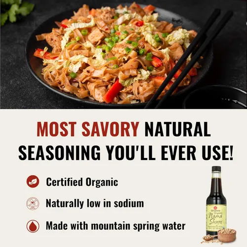 Vista 5 de Gold Mine Natural Food Co - Nama Shoyu, salsa de soja sin pasteurizar, fermentada japonesa, probióticos ricos, sin OMG, botella de 10 onzas