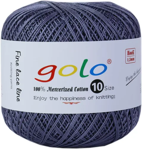 Vista 127 de golo 24 bolas hilo de ganchillo tamaño 10 hilo para tejer a mano hilo de ganchillo 10-24-1