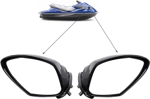 Vista 7 de WaveRunner VX Espejo lateral izquierdo compatible con Yamaha VX110 Deluxe Sport Cruiser (negro, F1S-U596B-10-00)