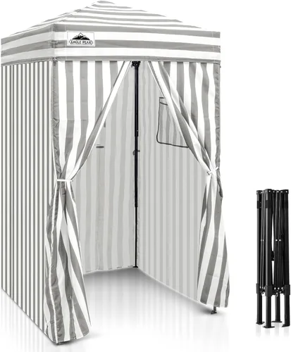 EAGLE PEAK Flex - Toldo emergente ultra compacto de 4 x 4, refugio solar, vestidor, toldo cabana portátil de privacidad para piscina, sesiones de