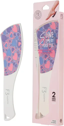 Vista 2 de S-Line Lima de Esmeril para Pies (Rosa Intenso), Herramienta de Pedicura Colosal de Doble Cara, Eficaz para Talón Agrietado, Diseño Ergonómico