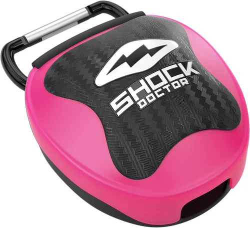 Vista 8 de Shock Doctor Funda protectora bucal, ventilada, almacenamiento universal para protector bucal, tamaños para adultos y jóvenes