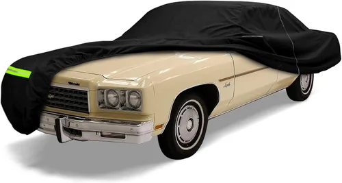 Vista 13 de Cubierta impermeable para coche compatible con Chevrolet Impala/Bel Air/Biscayne 1958-1970 2/4 puertas sedán/coupé/hardtop 210T, cubiertas clásicas
