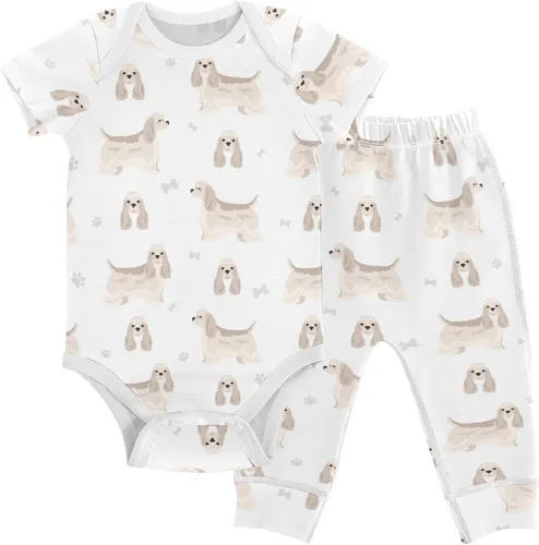 Vista 16 de vvfelixl Conjunto de mamelucos de bebé, pantalones y gnomo, hongo, manga corta, ropa de bebé para niños y niñas, 3M Multi1