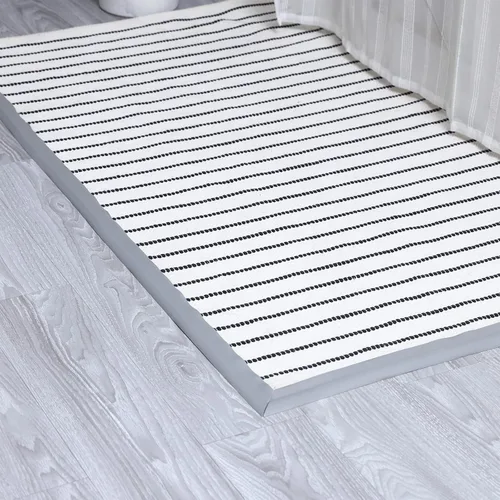 Vista 8 de Tira de transición de piso de 9.8 pies, borde de transición de alfombra a azulejos, adecuado para umbral de puertas