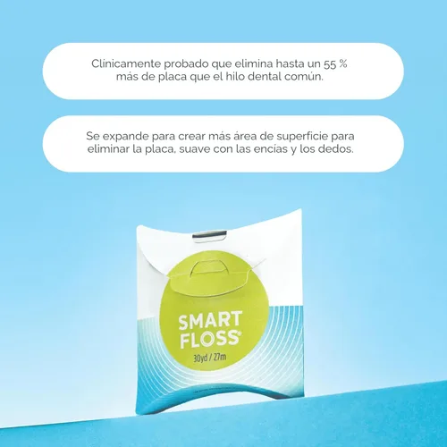 Vista 4 de DrTung's Smart Floss, 30 yardas, hilo dental – Los colores naturales del sabor del cardamomo pueden variar