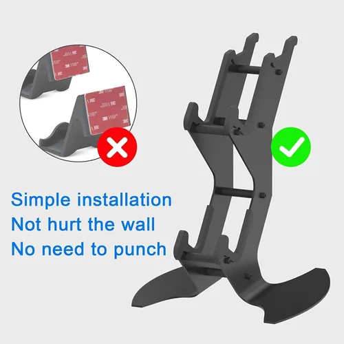 Vista 6 de NBCP Controller Holder, Gaming Headset Stand Mount for PS5 PS4 Xbox Series X SXbox OneNintendo SwitchHeadset Aluminum Metal Holder Universal