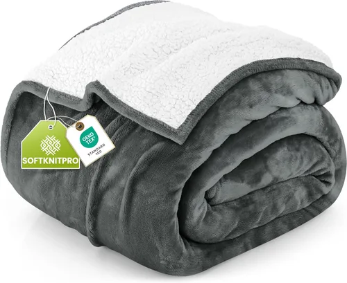 Vista 30 de Utopia Bedding Manta Sherpa Tamaño Throw (Negro, 50x60 Pulgadas) - Manta Reversible de Vellón Suave y Ligera para Cama, Sofá, Sillón, Camping