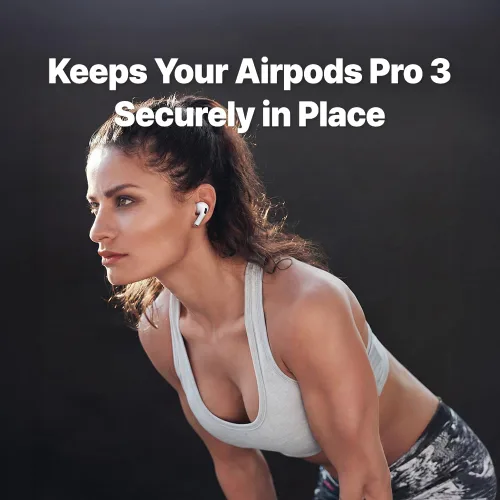 Vista 5 de XELASTEC - 2 AirPods Pro 3 almohadillas de repuesto – Material adaptable al calor corporal, sello sin costuras, micro filtro de 12 agujeros, puntas
