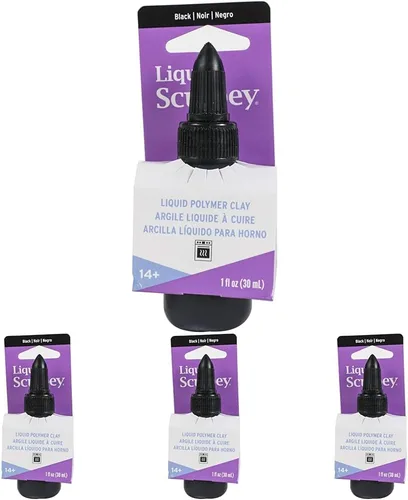 Vista 8 de Liquid Sculpey® - Arcilla líquida de polímero para horno, perla, botella de 1 onza, ideal para joyas, vacaciones, bricolaje, medios mixtos