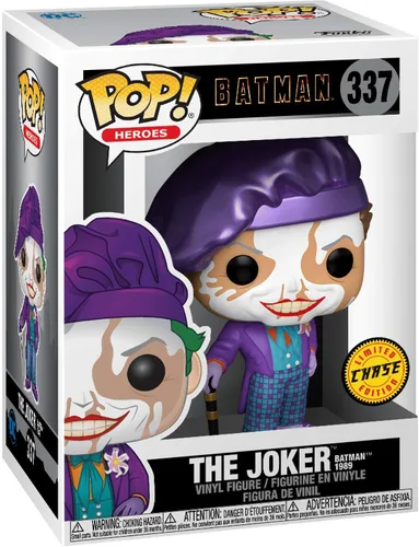 Vista 4 de The Joke r [Batm an 1989] (Chase): Funk o Pop! Heroes - Figura de vinilo con 1 protector gráfico compatible con 'ToysDiva' (337 - 47709 - B)
