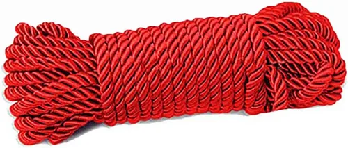 Vista 15 de Cuerda de seda suave trenzada sólida, 32.8 ft, duradera y fuerte, cuerda multiusos para hilo (marrón)